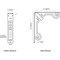 Ekena Millwork Fleur De Lis Wrought Iron Bracket, (Triple center brace), Antiqued Brass 2"W x 10"D x 12"H BKTM02X10X12TFLABS - alternate 3